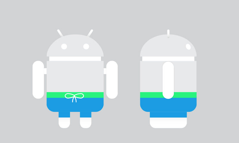 Diagram of the front and side of a Bezzie robot